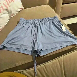 Light Blue Pajama Shorts